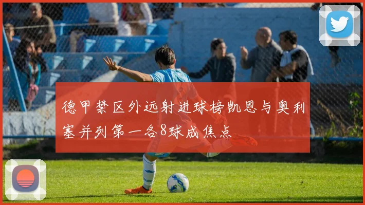 德甲禁区外远射进球榜凯恩与奥利塞并列第一各8球成焦点